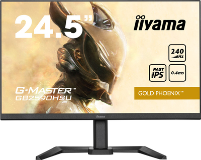 Monitor iiyama G-MASTER GB2590HSU-B5, 24.5", 1920 x 1080, Full HD, 240 Hz, i zi