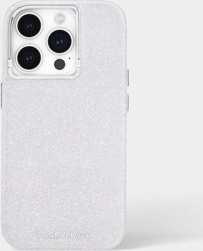Kapak telefoni Case Mate Shimmer Iridescent, MagSafe, për iPhone 15 Pro 6.1", i bardhë