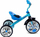 Triçikletë për fëmijë Caretero York Bike, 77 x 48 x 66 cm, e kaltër