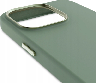 Kapak telefoni Decoded Silicone Back Cover, për iPhone 15 Pro Max, MagSafe, jeshile Sage