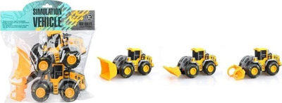 Set lodrash ndërtimi Swede Excavator, 2 eskavatorë plastikë, pjesë lëvizëse, i verdhë