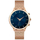 Smartwatch Gravity GT5-7 Women, rrip silikoni dhe mesh, rozë gold