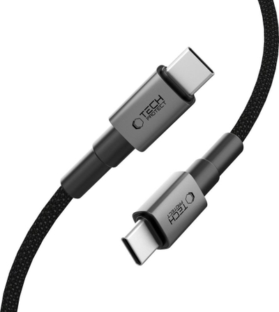 Kabllo USB-C Tech-Protect Ultraboost DNA, PD 60W 3A, 50cm, gri metal