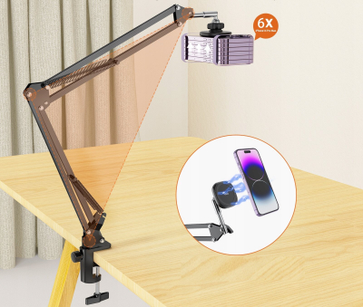 Magnet MagSafe Vrig Mg 09, dorezë dhe tripod për telefon, i zi