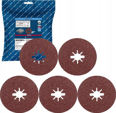 Disk bluarës Bosch Expert Prisma Ceramic X LOCK, 125mm, granulim 60, paketë 5 copë