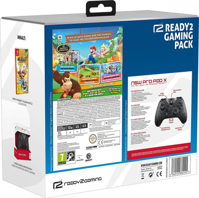 Kontroller Ready2Gaming Nintendo Pro X + Mario + Rabbids Kingdom Battle, wireless, i zi