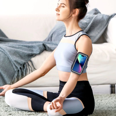 Byzylyk sportiv për telefon Tech-Protect M4, universal, që s’merret me ujë, i zi