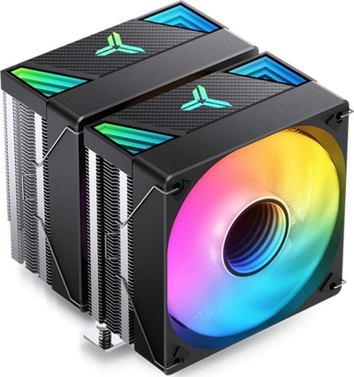 Ftohës CPU Jonsbo CR-3000, me dy kulla, ARGB, 2x 120mm, i zi