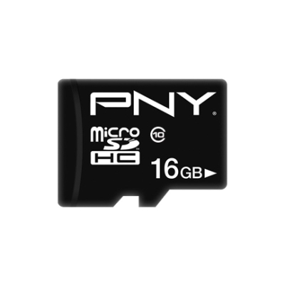 Kartë memorie PNY Performance Plus microSDHC, 16GB, Class 10, e zezë