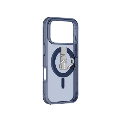Kapak telefoni Amazingthing Titan Pro Grip Ring Set për iPhone 17 Pro, me unazë mbajtëse, i përshtatshëm për MagSafe, blu