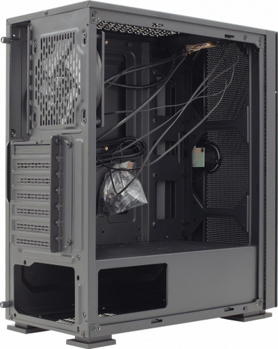 Куќиште за компјутер White Shark GCC-2103 Panzer, ATX Mid Tower, 1 RGB вентилатор, црно
