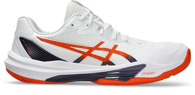 Atlete handbolli Asics Sky Elite FF 3, indoor, amortizim FF BLAST PLUS ECO, të bardha me portokalli