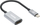 Kabllo Manhattan USB C në HDMI, 4K 60Hz, USB 3.2 Gen1, 11cm, zi argjend