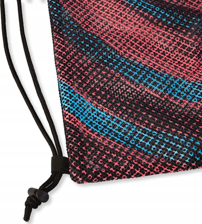 Çantë rrjete për not Printed Mesh Bag, e zezë e kuqe