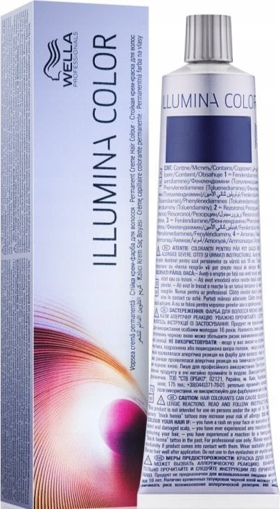 Ngjyrë e përhershme flokësh Wella Illumina, 60 ml, nuancë shumëdimensionale