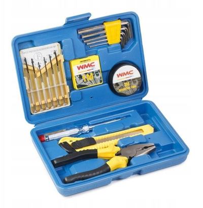 Set veglash Tool Set Kit, 17 copë, çelik Cr V, me kuti