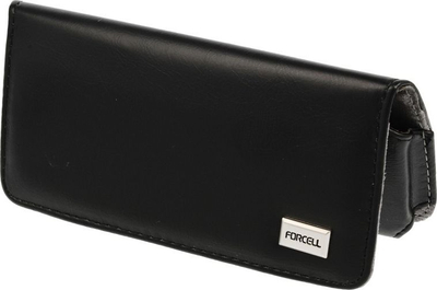 Këllëf universal Forcell Classic 100A Model 16 horizontal për iPhone 15 14, i zi