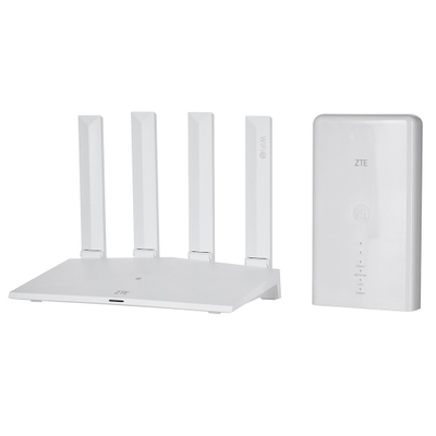 Set router ZTE MC889 ODU 5G dhe T3000, Wi-Fi 6, i bardhë