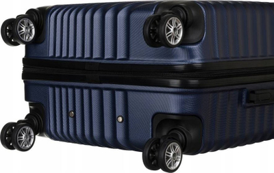 Valixhe Peterson Medium, 65L, me 4 rrota 360°, blu navy