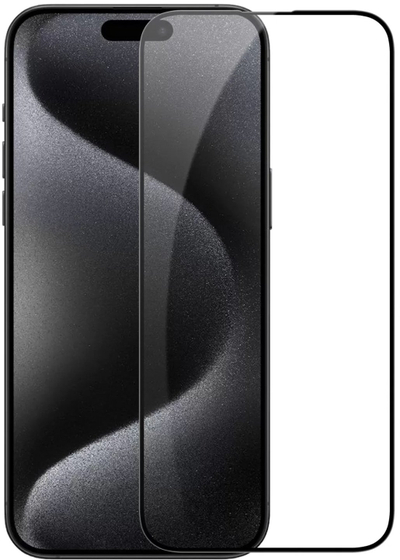 Xham mbrojtës Evelatus për iPhone 15 Pro Max, 3D Full Cover, transparant