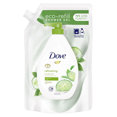 Xhel dushi Dove Refreshing, 720 ml