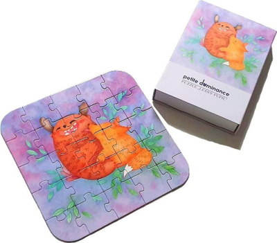 Puzzle Dominika Gołąb Forest Pet Petite Dominance, 25 copa, 19x19 cm, me shumë ngjyra
