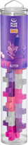 Конструкторска играчка Plus Plus Tube Big Glitter, 15 делови, повеќебојна