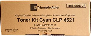 Toner Triumph-Adler 4452110111, Cyan, për CLP 4521