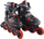 Patina inline Roces Moody Boy TIF Jr, rrota 72 mm, me numër të rregullueshëm, të zeza me të kuqe