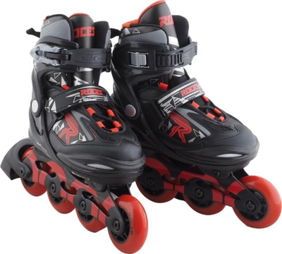 Patina inline Roces Moody Boy TIF Jr, rrota 72 mm, me numër të rregullueshëm, të zeza me të kuqe
