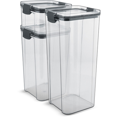 Set kavanozë plastikë Lamart LT6042, 3 pjesë