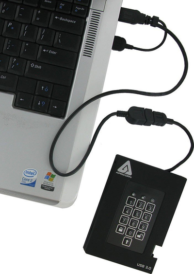 SSD i jashtëm Apricorn Aegis Fortress A25-3PL256-S256F, 256GB, USB 3.0, i zi