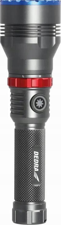 Dritë dore taktike Dedra L0950, LED 1000lm, USB‑C 2200mAh, gri