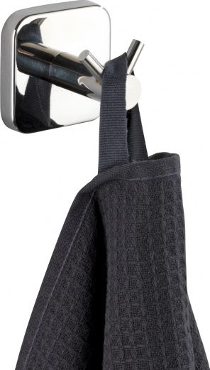 Varëse muri Wenko Duo Mezzano, çelik inox, 5.5 x 5.5 cm, argjendi, set 2 copë