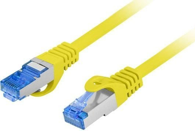 Kabllo rrjeti Lanberg Patchcord CAT.6A S/FTP, 0.25m, LSZH, e verdhë