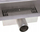 Kanaletë lineare murale Flow, 100 cm, çelik inox, ngjyrë argjendtë