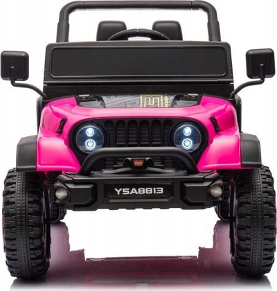Makina elektrike për kalamaj Lean Toys YSA8813, 24V, 2 ulse, rozë