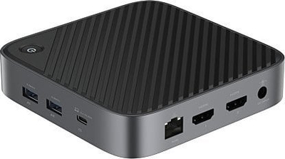 Stacion dokimi Deltaco USBC-HDMI28, USB C, 2x HDMI 4K 8K, gri