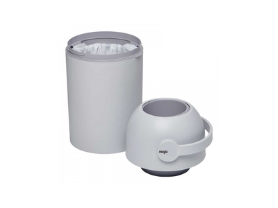 Kosh për pelena Magic Diaper Pail, 40L, sistem kundra erës, gri concrete