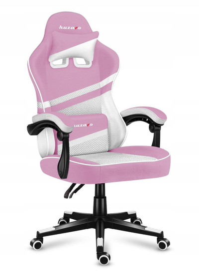 Karrige gaming Huzaro Force 4.4, rrjetë, deri 130 kg, rozë e bardhë