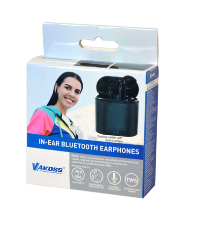 Dëgjuese Vakoss SK-832BK Bluetooth, të zeza