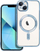 Maskë telefoni Electro Mag Cover për iPhone 13, kompatibël me MagSafe, blu