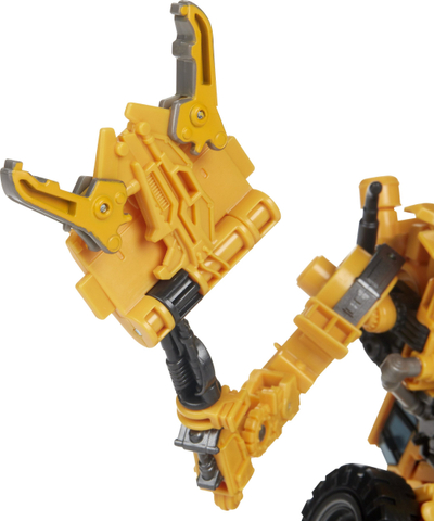 Lodër aksioni Hasbro Transformers Generations Studio Series Voyager, figurë që kthehet nga robot në makinë ndërtimi, artikull i përzier, e verdhë