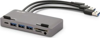 Dock USB C LMP Attach Dock Pro, 10 порти, за iMac, сива (space gray)