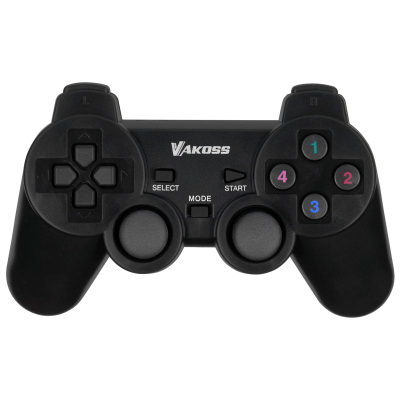 Gamepad pa tel Vakoss GP-4705BK, USB, Dual Shock, i zi