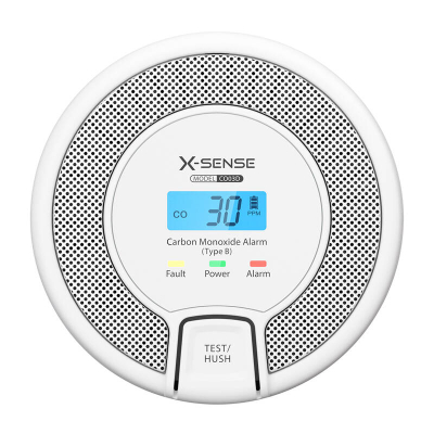 Detektor monoksidi karboni X-Sense CO03D, ekran dixhital, sensor elektrokimik, i bardhë