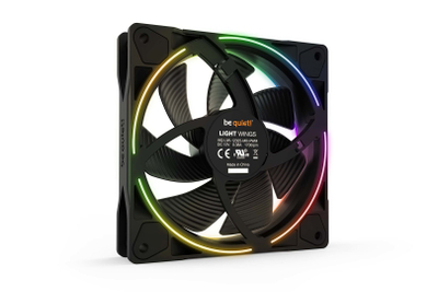 Ventilator PC be quiet Light Wings BL076, 120mm, PWM, ARGB, paketë 3 copë, i zi
