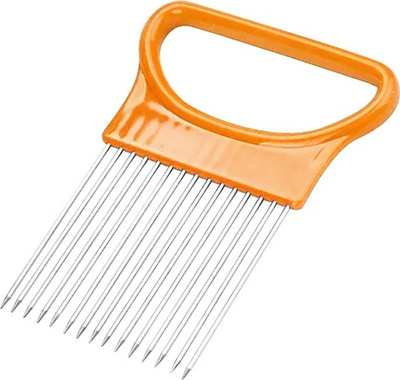 Mbajtës prerës qepësh DA40, çelik inox, dorezë ergonomike, gri