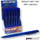 Set stilolapsa Teka Blue Semi-Gel, 24 copë, ngjyrë blu