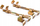 Kompresues sustash FORCEKRAFT me dy krahë, 230mm, çelik